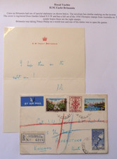 Royal Yacht HMY Britannia Letter & Env official stationery Olympics Australia 56