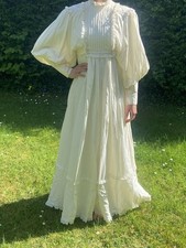 Gina Fratini 100% Silk Vintage Wedding Dress Size 10 