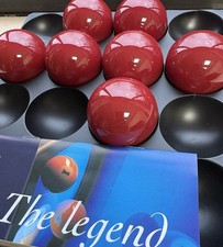 7 Aramith  Maroon   Pool Table balls 2” UK pub Pool balls Premier Burgundy