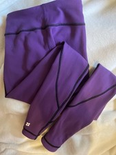 Sweaty Betty Reversible Full Length Purple/black Leggings Size XS