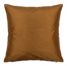 Cushion Cover Copper Faux Silk