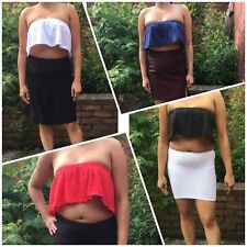 Bardot Frill Crop Top Women's