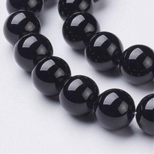 Onyx Gemstone Beads Black