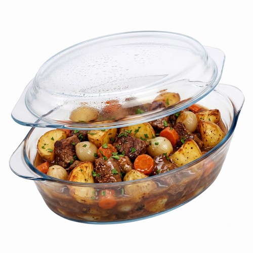 Ribbed oval glass - oval,