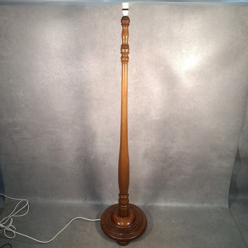 Vintage wooden standard lamp - vintage,