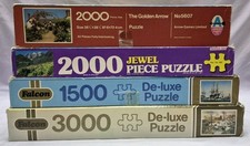 4 x Large Size Jigsaw Puzzle Joblot Bundle 3000 2000 2000 1500 Pieces