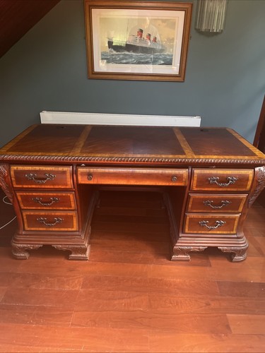 Solid wood desk with - wood,