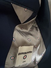 Lambretta Men's BLUE 3-Piece Suit Jacket, Waistcoat, Trousers NEW RRP £250  