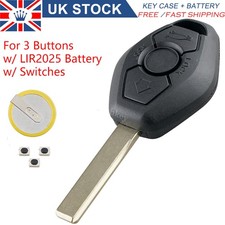 for 2005 2006 2007 2008 2009 BMW 3 5 7 Series Smart Key Fob Case Shell 3 Buttons
