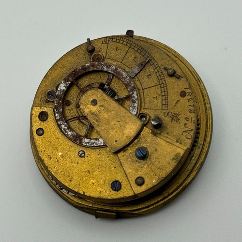 Verge fusee pocket watch - fusee,