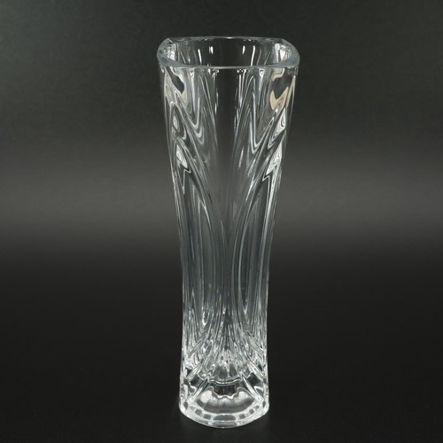 Clear glass bud - clear, vase