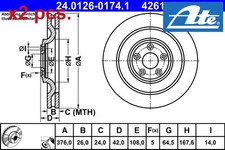 X2 PCS REAR BRAKE DISC SET