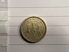 1989 £1 Coin Gibraltar Key &