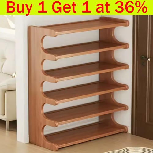 Tiers bamboo shoe rack - 6,
