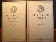 Artists Rifles Orders Journals British Army London Regiment Military History