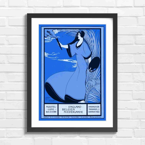 Art nouveau woman with - nouveau,