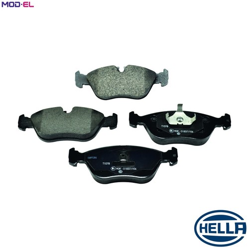 Brake pad set disc - pad, 8db