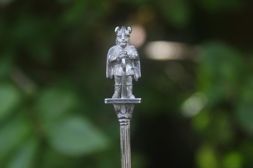 Vintage spoon viking warrior - vintage,