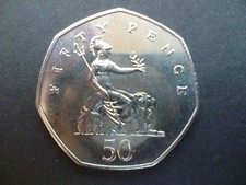 1983 UNCIRCULATED FIFTY PENCE PIECE. 1983 50P COIN IN UNCIRCULATED CONDITION.