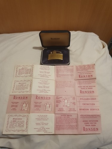 Ronson gold with - ronson,