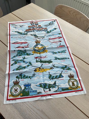 Vintage raf tea towel - tea,