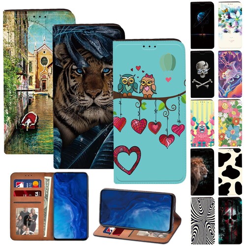 Print leather phone - phone, stand