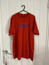 Dainese Men’s Long Red T Shirt Size Medium