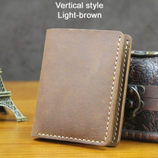 Genuine Leather Bi fold Mens