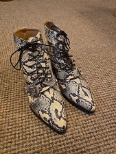 Cream And Black Snakeskin