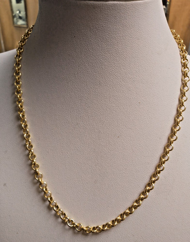 9ct gold belcher chain - 9ct,