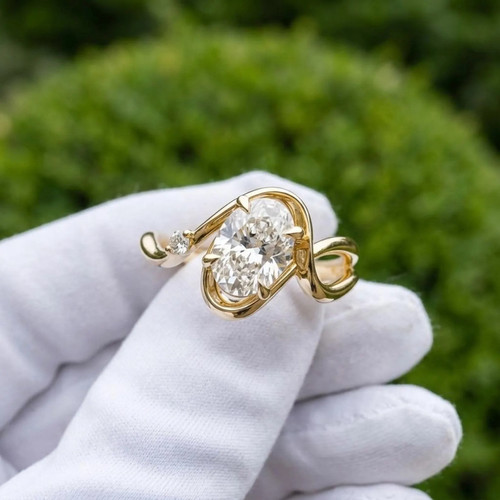 2carat oval cut lab - 2carat,