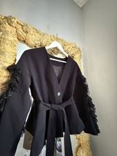 Zara Elegant Black Peplum