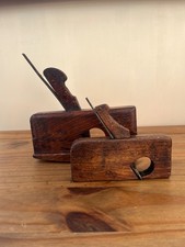 Two  Antique Wood Skew Block