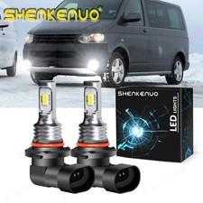 LED Fog Light Bulbs FOR VW T5 T5.1 Transporter 2003 - 2015 HB4 9006 6000k White