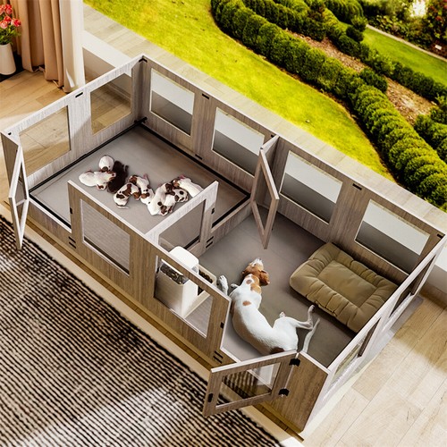 Two rooms dog playpen - two, cage