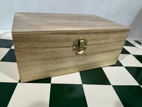 Wood box with - with, chess