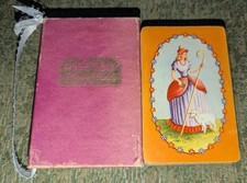 Vintage Woman Children Lamb