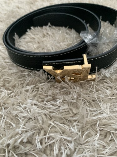 Black leather ysl - ysl, belt