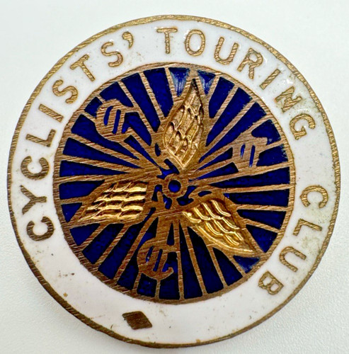 Cyclists touring club enamel - cyclists,
