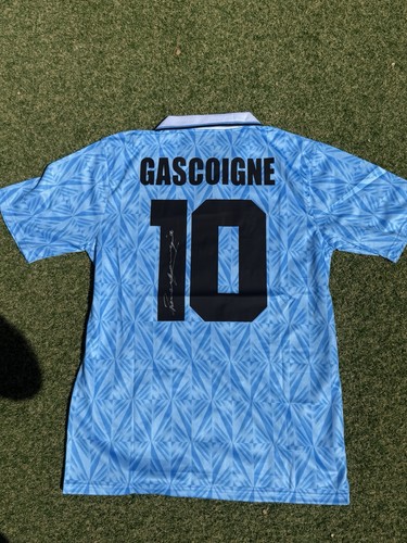 Paul gascoigne signed shirt - gascoigne,