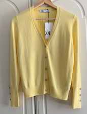 Zara Yellow V-Neck Encrusted