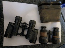 Vintage Binoculars x2 - 8x20 Not Aligned + Cased Small Pair Opera Glasses