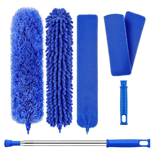Extendable feather duster set - feather,
