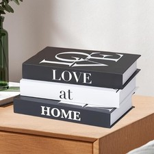 3x Decorative Fake Books