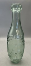 FLAT BASED 6 OUNCE SKITTLE  HAMILTON TORPEDO BOTTLE HENRICH & CO LONDON