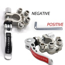 2x QUICK RELEASE UNIVERSAL HEAVY DUTY CAR BATTERY CLAMPS/TERMINALS EASY FIT UK