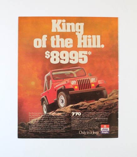 1989 jeep wrangler print - ad,