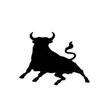 SPANISH BULL sticker/decal funny car/van bumper  joke vw seat SPAIN ANDALUCIA