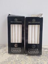 Deco Express Dinner Candles Pack of 20 Tapered Candles Non Drip Long Lasting