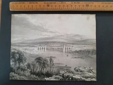 Menai Bridge? engraving